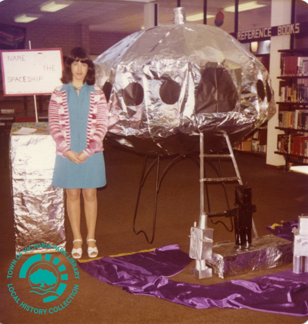 PH00039-03 Library displays - [Journey to Outerspace] - Victoria Park Carlisle Library (Mint Street), c. 1973-1975 Image