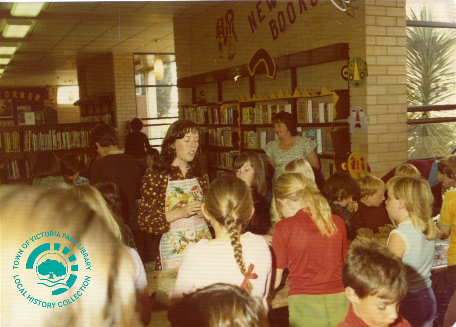 PH00039-05 Children's activity modelling clay at Victoria Park Library (Mint Street) c 1973 1975 Image