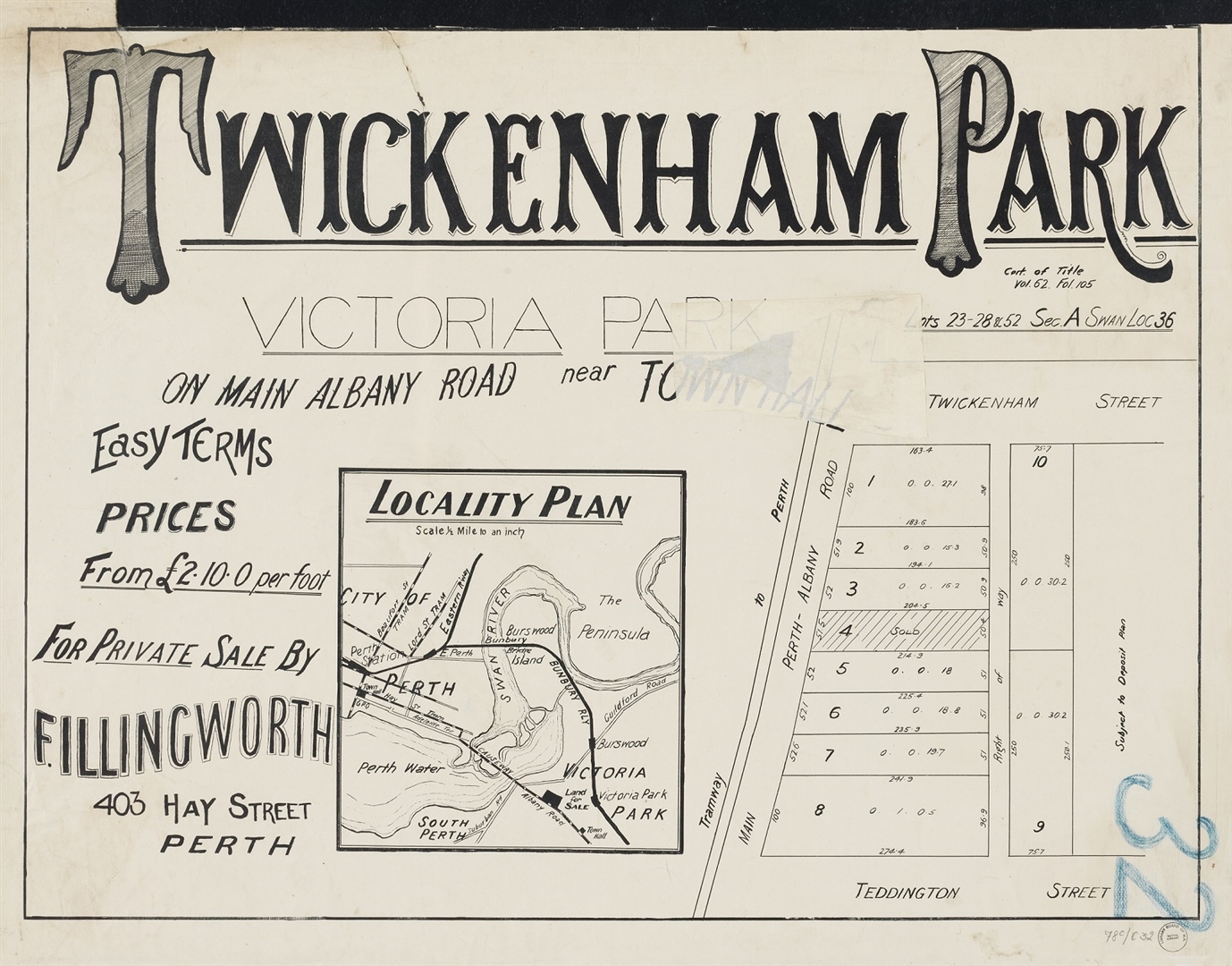 Twickenham Park, Victoria Park [1906?] Image