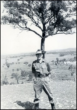 Private Alec Bell at training, also believed to be at Puckapunyal, Victoria, 1966
