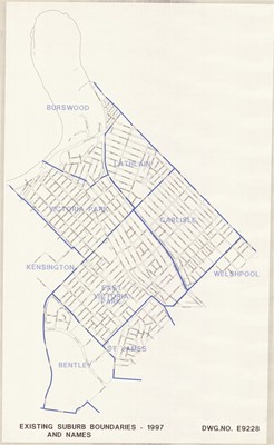 Image Existing Suburb Boundaries and Names