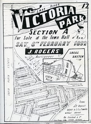 Image Victoria Park Section A 6 February 1892