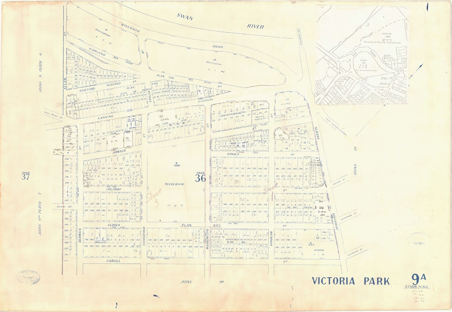 Victoria Park Plan 9 - 2 Chain Image