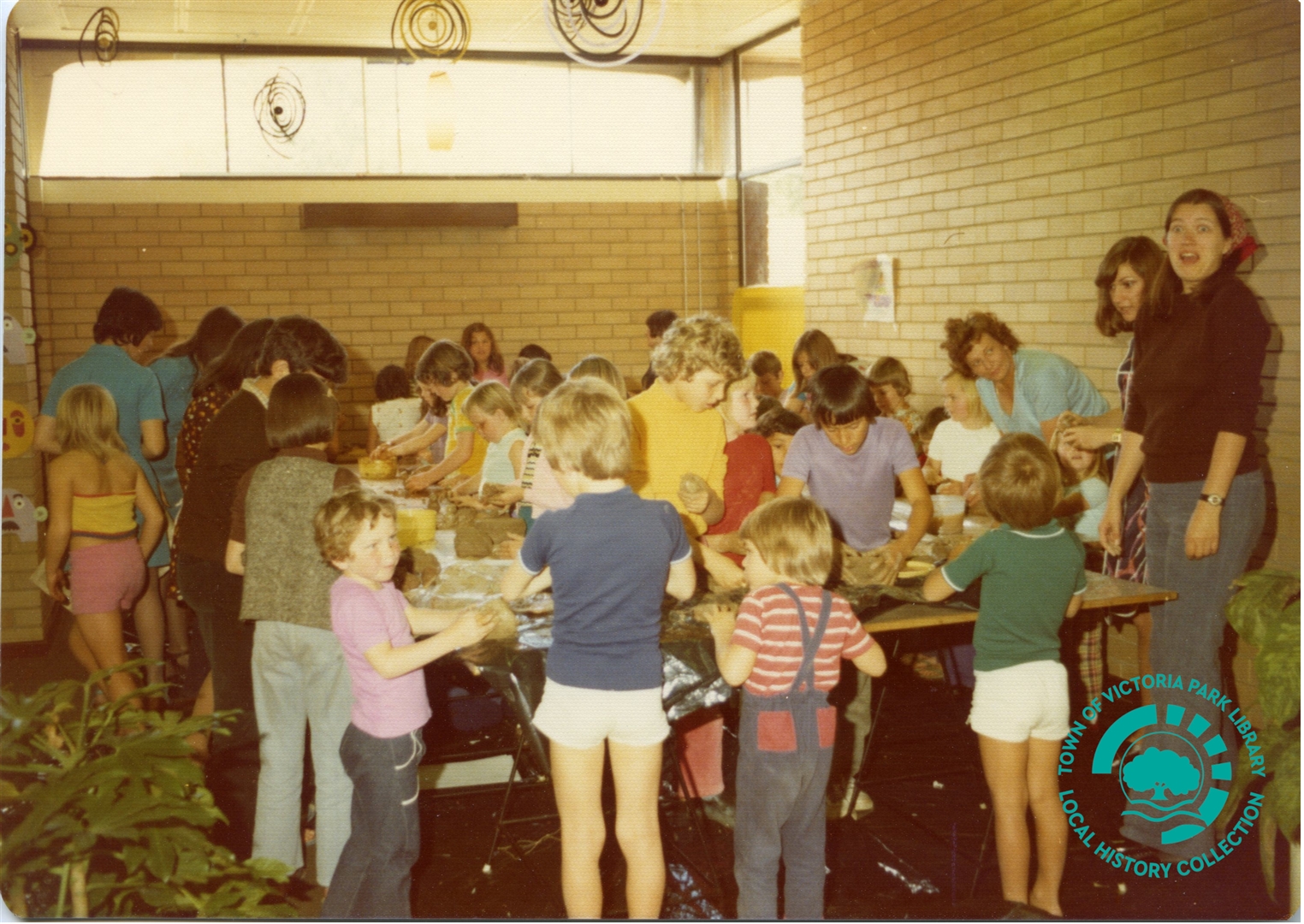 PH00039-16 Children's activity modelling clay Victoria Park Carlisle Library (Mint Street) Image