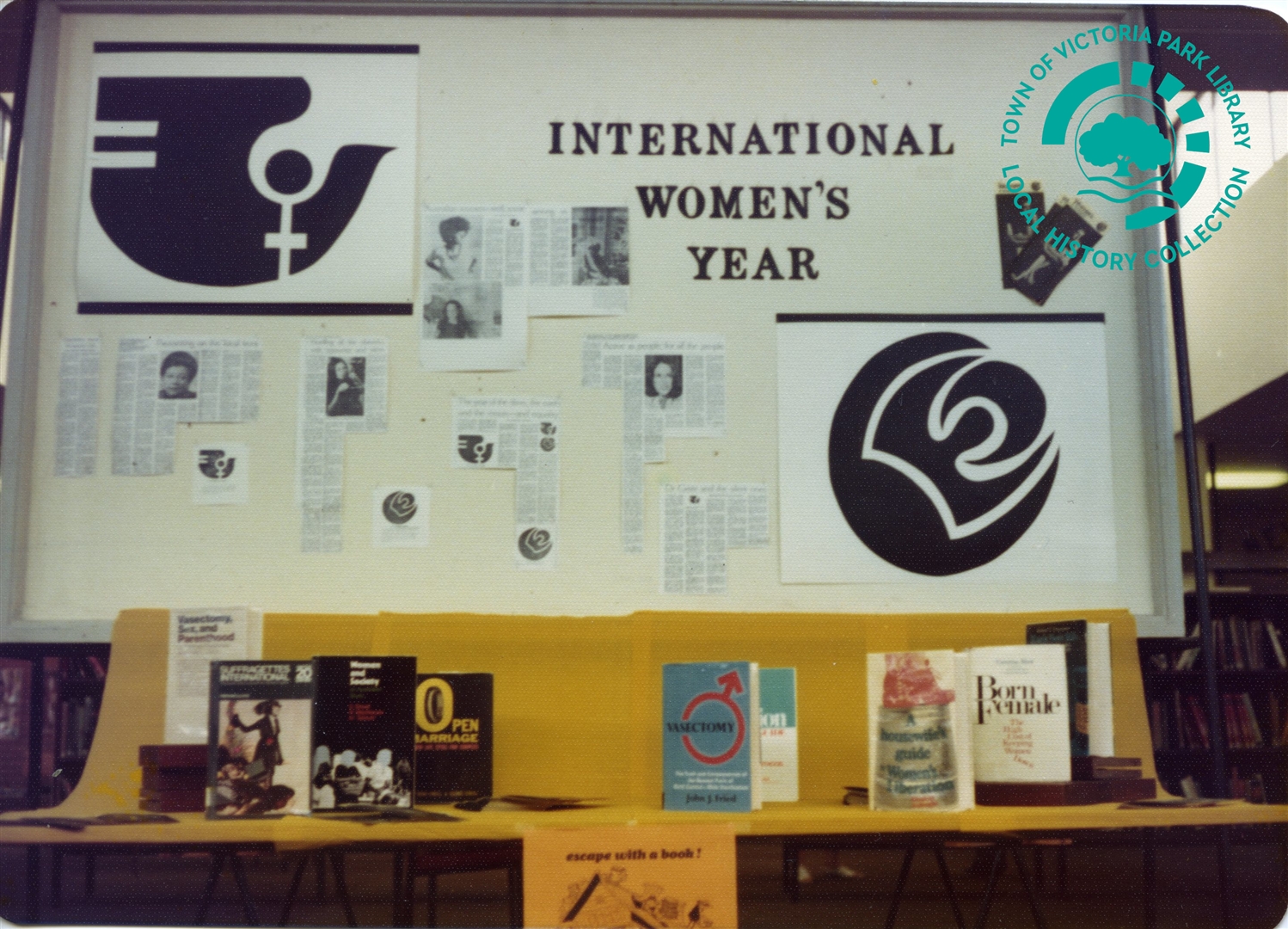 PH00039-33 Library displays International Women's Year Victoria Park Carlisle Library (Mint Street) Image