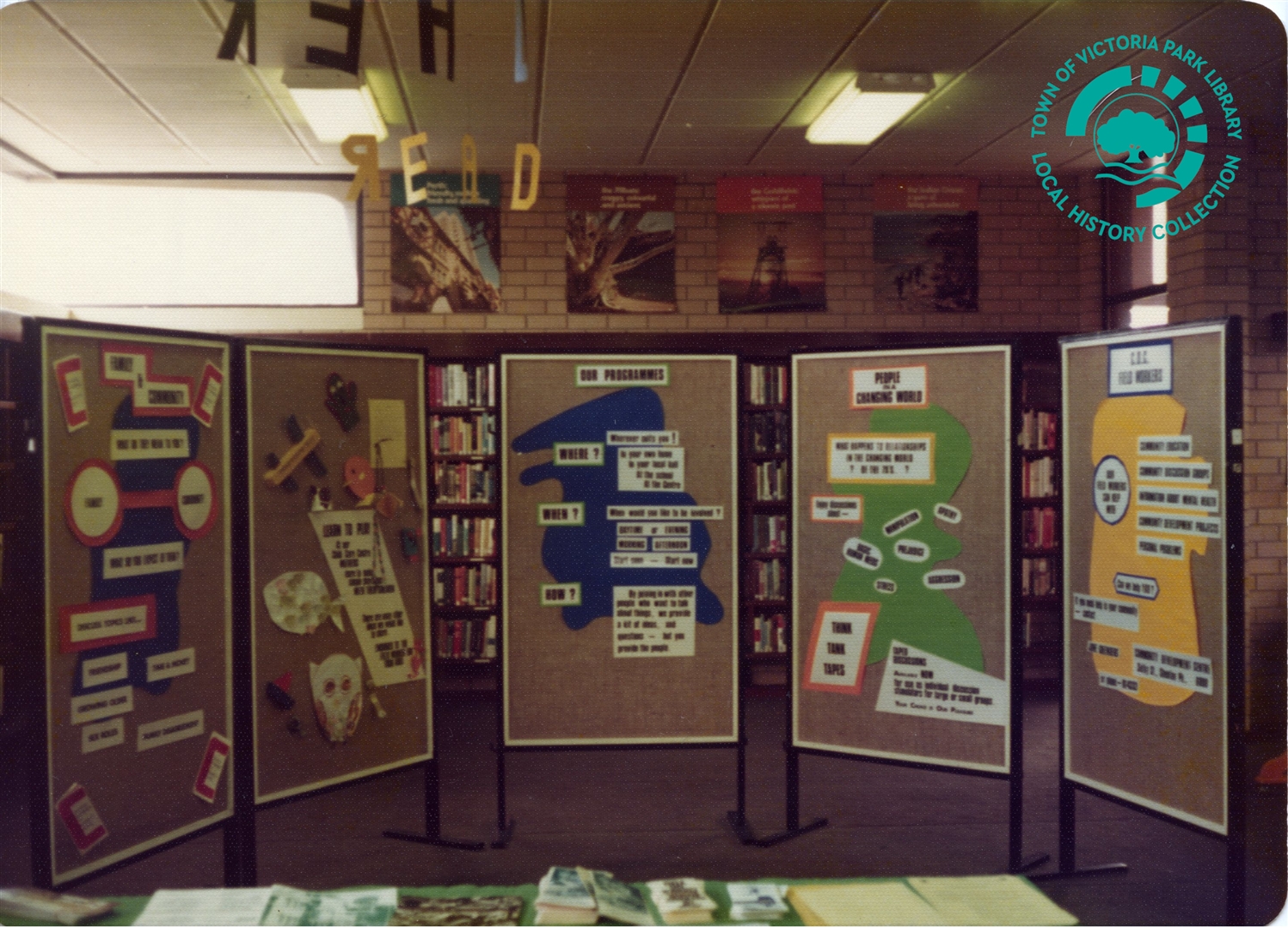 PH00039-34 Library displays Read around the World Victoria Park Carlisle Library (Mint Street) Image