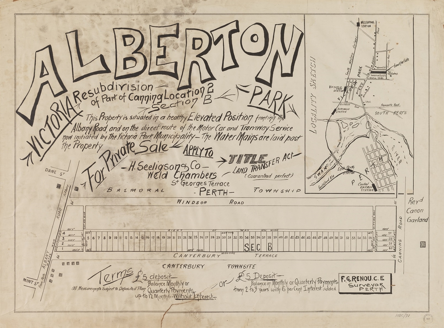 Alberton Library Map collection » Town of Victoria Park Library