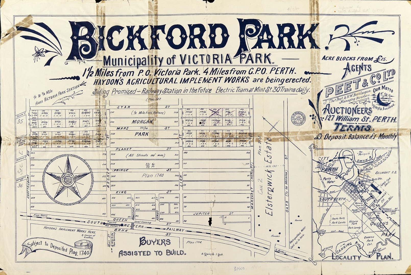 Bickford Park, Municipality of Victoria Park [1909?] Image
