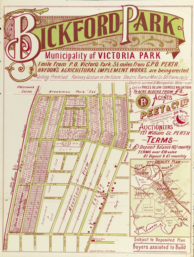 Bickford Park, Municipality of Victoria Park [1908?] Image