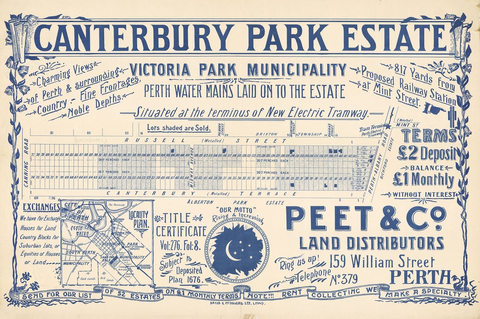 Canterbury Park Estate, Victoria Park Municipality [1905?] Image