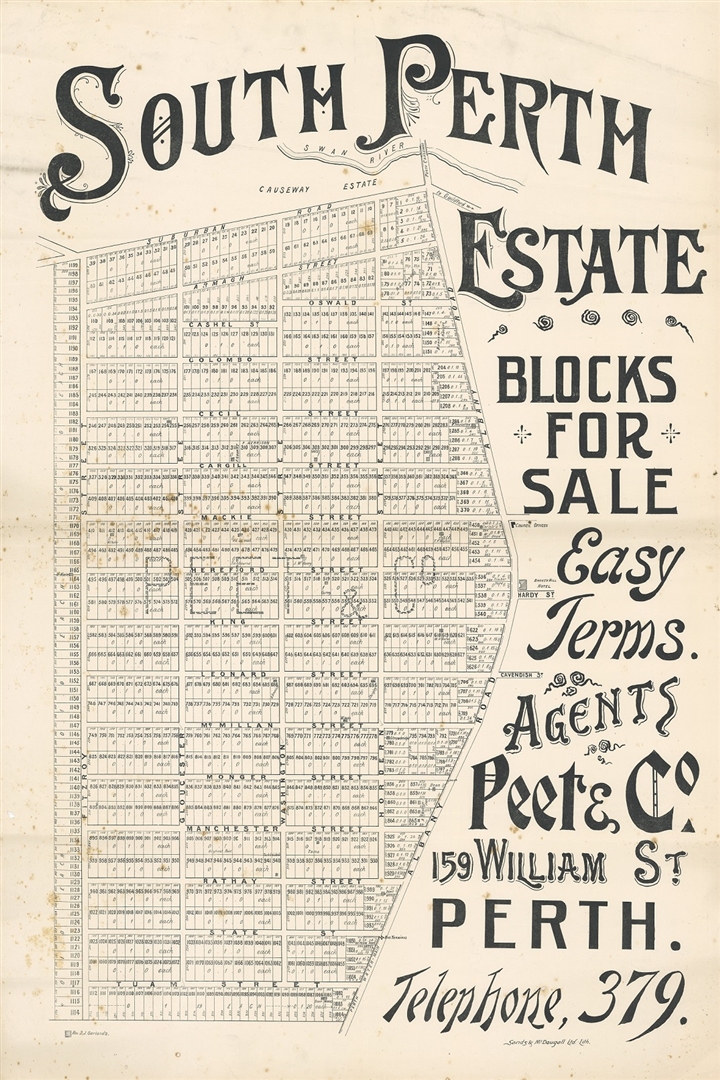 South Perth Estate : blocks for sale [1905?] Image