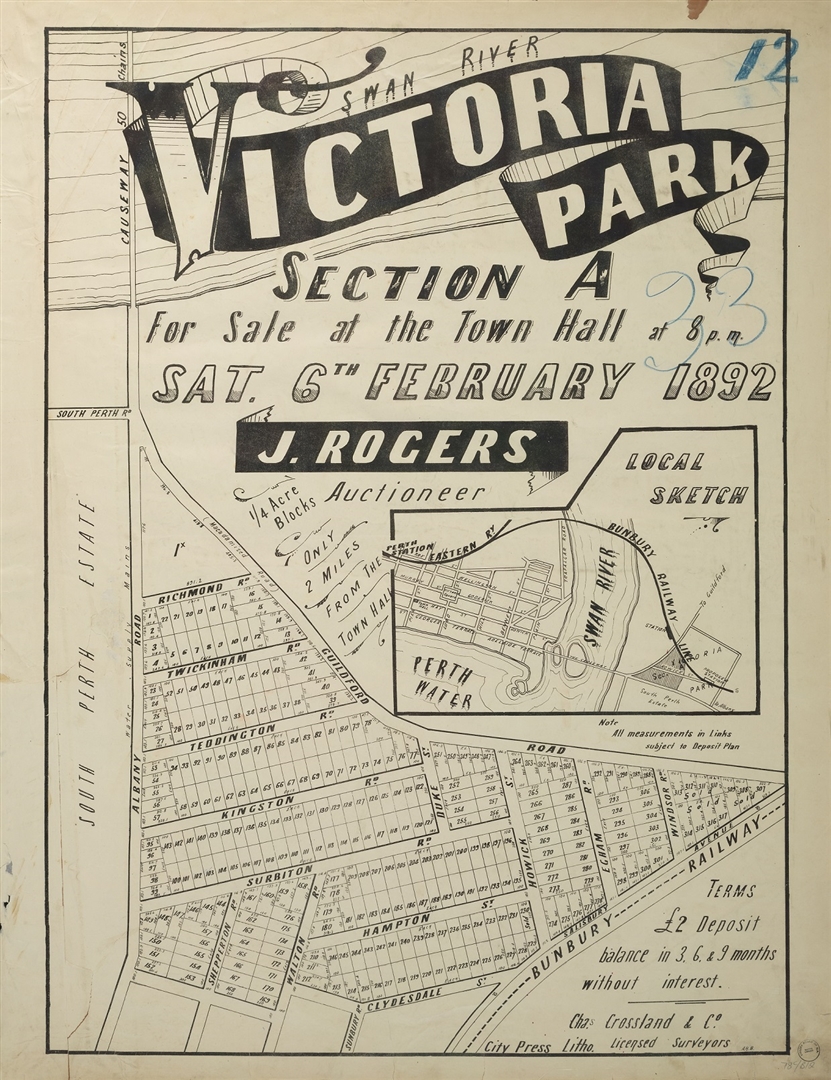 Victoria Park 1892 Image